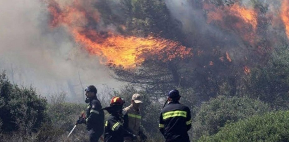 Ηράκλειο: Υπό μερικό έλεγχο έχει τεθεί η φωτιά στον Άγιο Θωμά Γόρτυνας