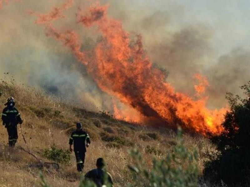 Σε εξέλιξη φωτιές σε Μέγαρα και Μαρκόπουλο