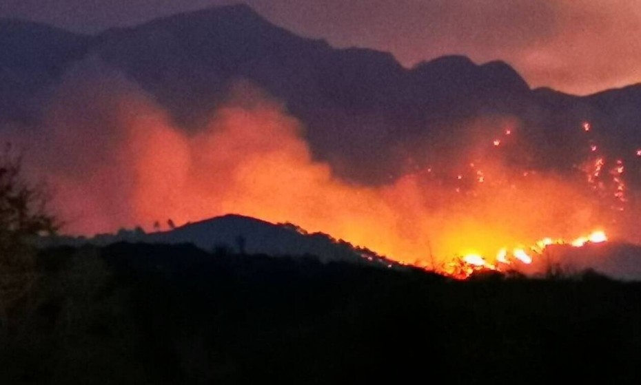 Φωτιά στη Σάμο: Ολονύχτια μάχη με τις φλόγες